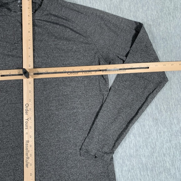 01.ALGO Shirt Mens Small Gray Long Sleeve Performance Quick Dry UV SPF 40 - Picture 6 of 10
